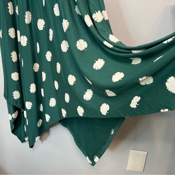 BODEN Maisie Jersey midi dress Sz 6 Forest carnation bud J0331 Asymmetrical Tall - Picture 5 of 10